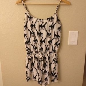 Zoo print romper